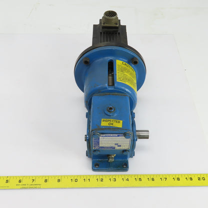 Emerson NH015A949-1 240VAC 1.01HP Servo Motor W/Right Angle Gearbox 15:1 Ratio