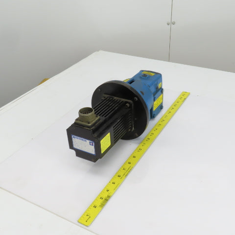 Emerson NH015A949-1 240VAC 1.01HP Servo Motor W/Right Angle Gearbox 15:1 Ratio