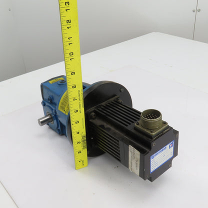 Emerson NH015A949-1 240VAC 1.01HP Servo Motor W/Right Angle Gearbox 15:1 Ratio