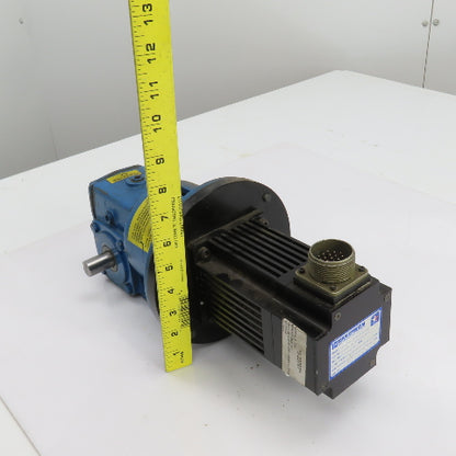 Emerson NH015A949-1 240VAC 1.01HP Servo Motor W/Right Angle Gearbox 15:1 Ratio