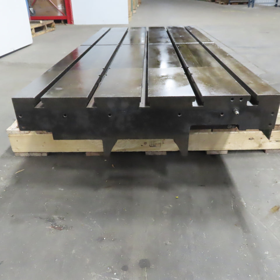 Mazak Work Holding T-Slot Table Bed 68-3/8"x29-1/2" From a AJV Boring Machine