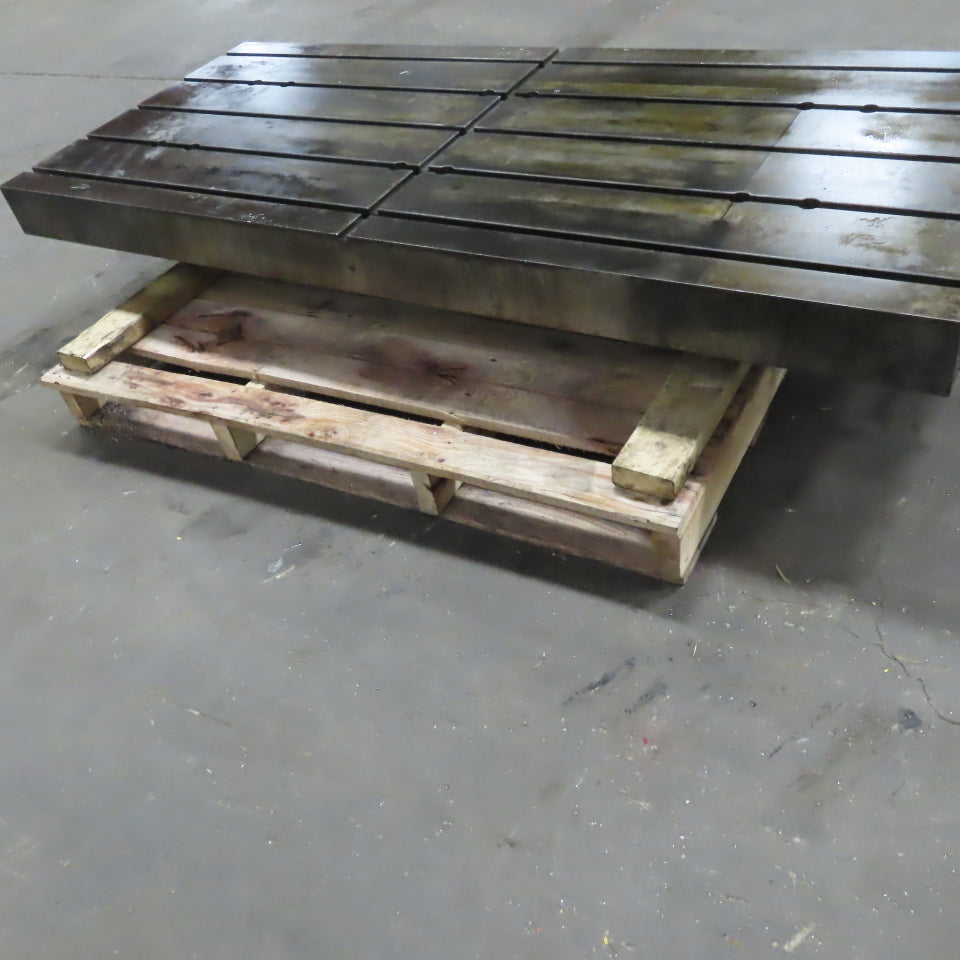 Mazak Work Holding T-Slot Table Bed 68-3/8"x29-1/2" From a AJV Boring Machine