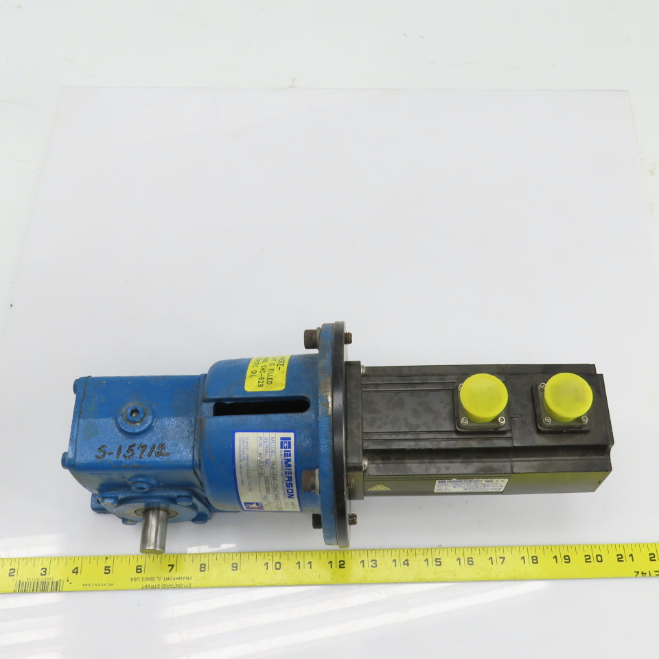 Emerson MH015A947:1 1.01HP Servo Motor W/Right Angle Gear Reducer 15:1 Ratio