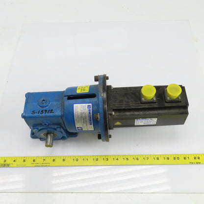 Emerson MH015A947:1 1.01HP Servo Motor W/Right Angle Gear Reducer 15:1 Ratio