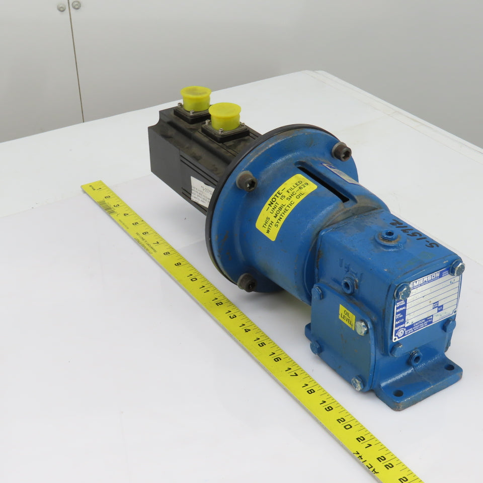 Emerson MH015A947:1 1.01HP Servo Motor W/Right Angle Gear Reducer 15:1 Ratio