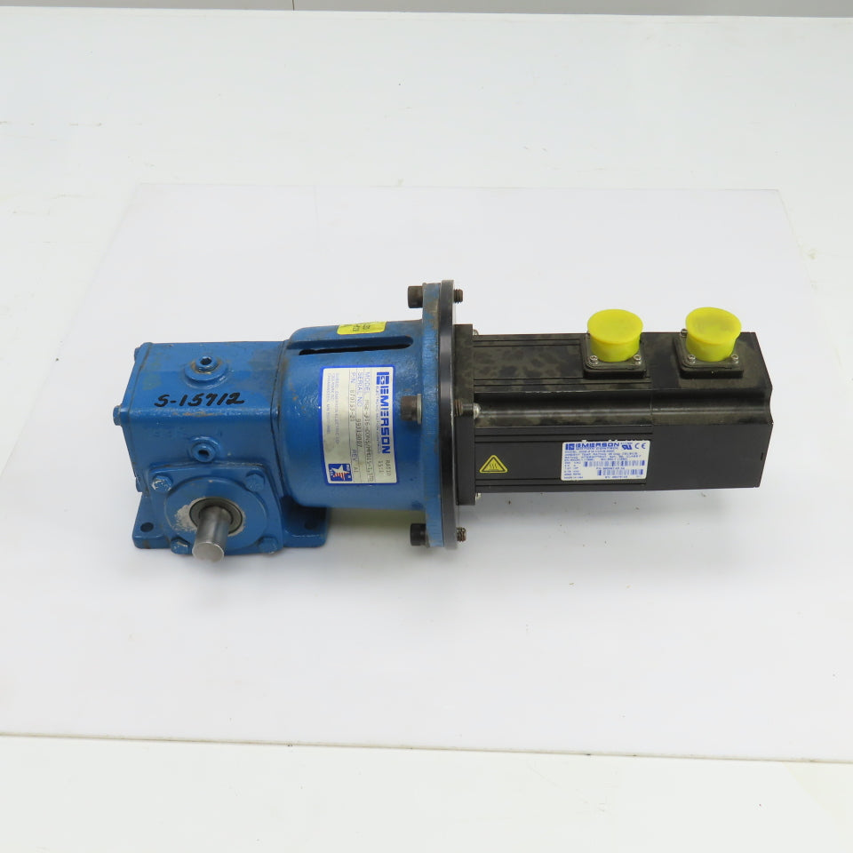 Emerson MH015A947:1 1.01HP Servo Motor W/Right Angle Gear Reducer 15:1 Ratio