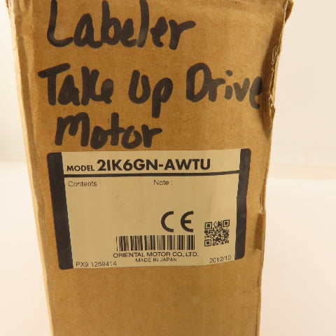 Oriental Motor 21K6GN-AWTU Induction Motor 100/115V 50/60Hz 1450RPM