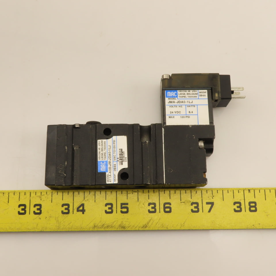 MAC 411A-A0B-JM-JDA0-1LJ 5/2 Position Pneumatic Solenoid Valve 24VDC Coil