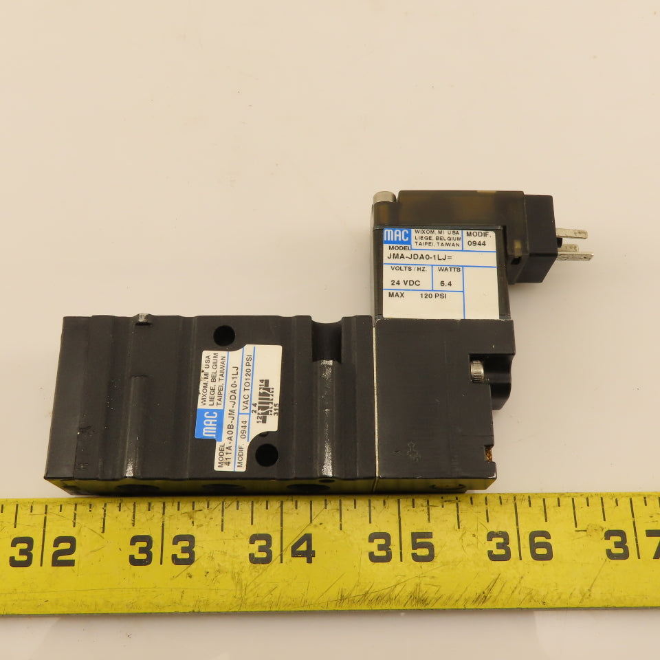 MAC 411A-A0B-JM-JDA0-1LJ 5/2 Position Pneumatic Solenoid Valve 24VDC