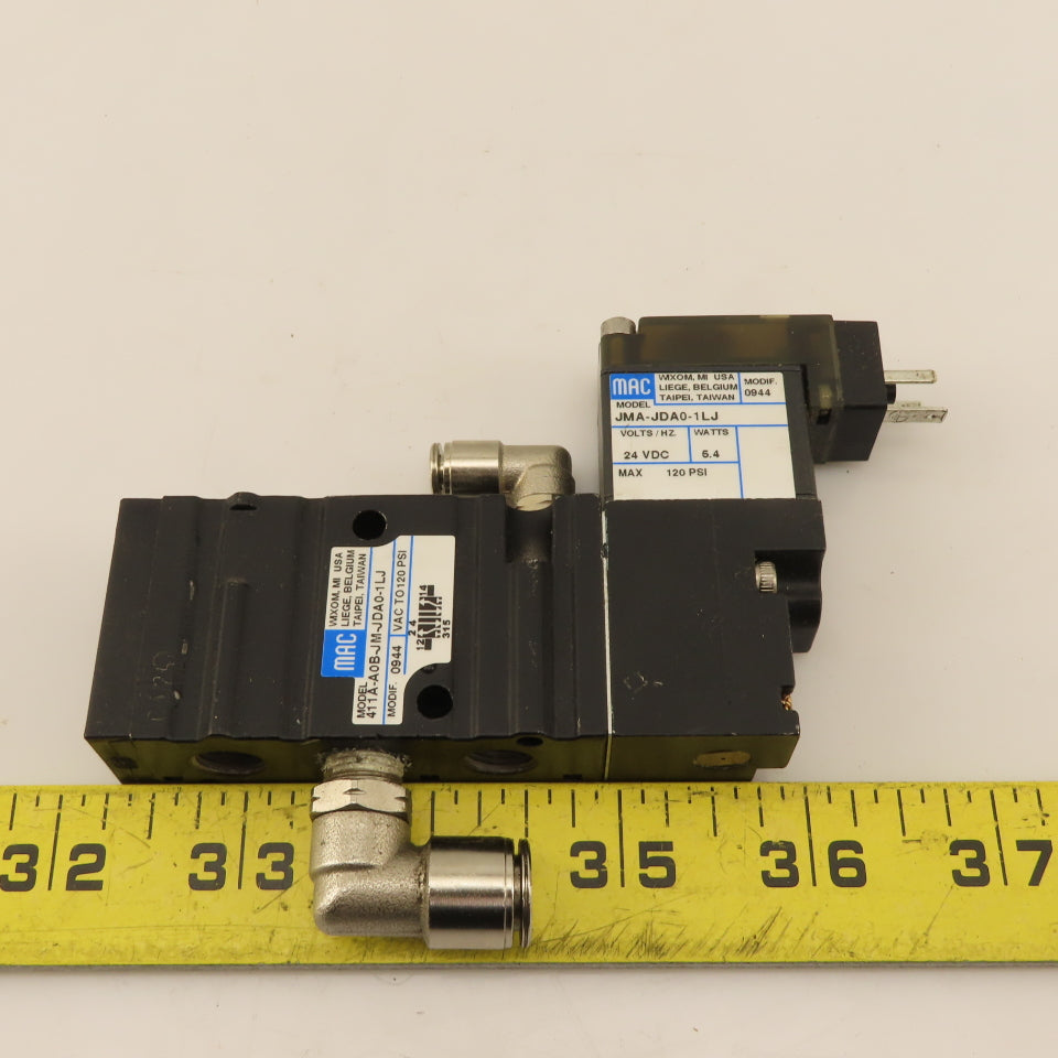 MAC 411A-A0B-JM-JDA0-1LJ 5/2 Position Pneumatic Solenoid Valve 24VDC