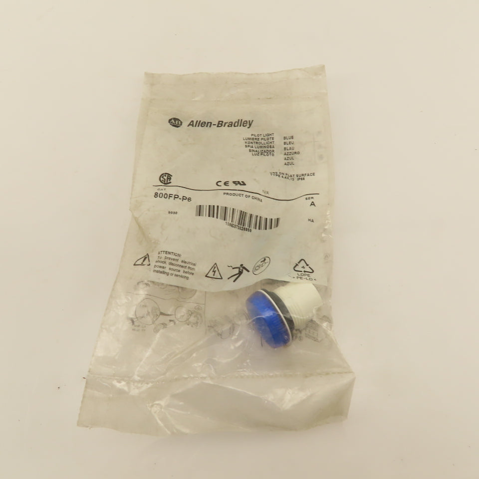 Allen Bradley 800FP-P6 Blue Pilot Light