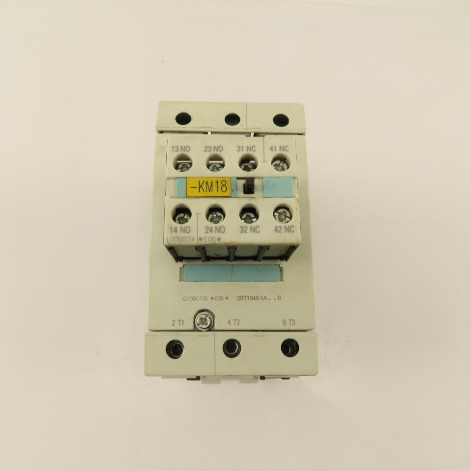 Siemens 3RT1046-1AG20 Contactor Relay 95A 45kW 400VAC 3 Pole 110V Coil
