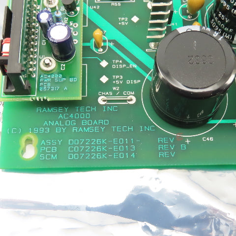 Ramsey Tech D07226K-E011 AC4000 Checkweigher Analog Board