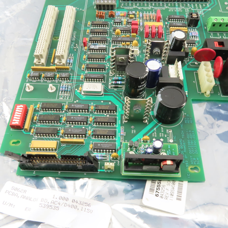Ramsey Tech D07226K-E011 AC4000 Checkweigher Analog Board