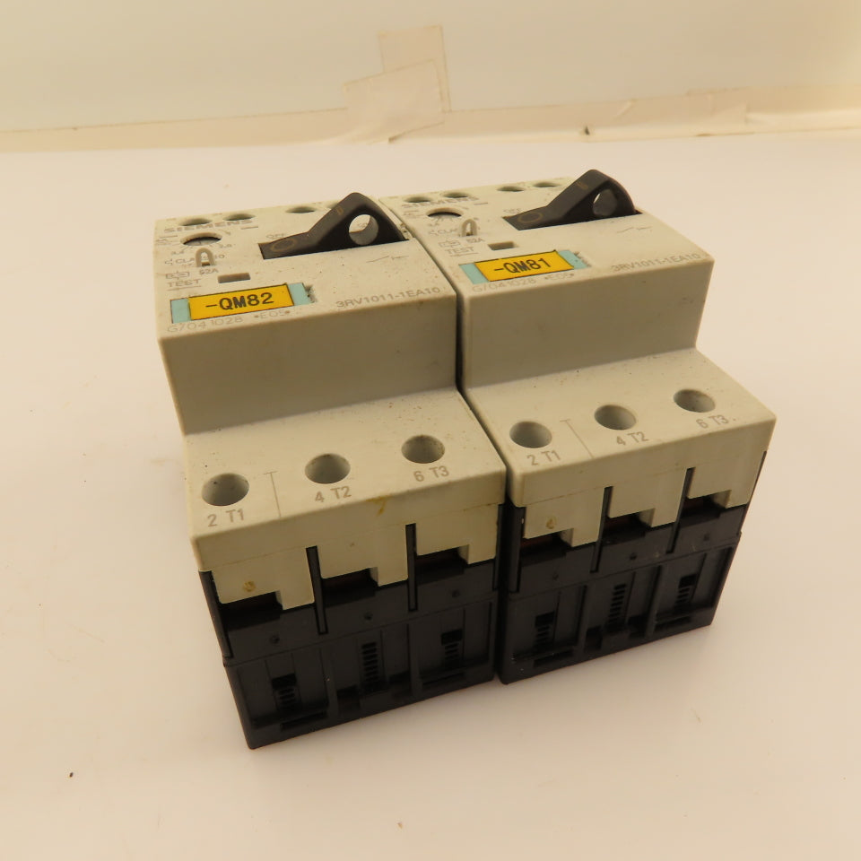 Siemens 3RV1011-1EA10 Manual Motor Starter Overload 400V 3Ph 2.8-4A Trip Lot/2