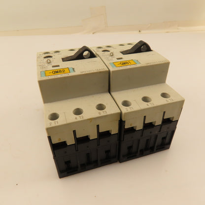 Siemens 3RV1011-1EA10 Manual Motor Starter Overload 400V 3Ph 2.8-4A Trip Lot/2