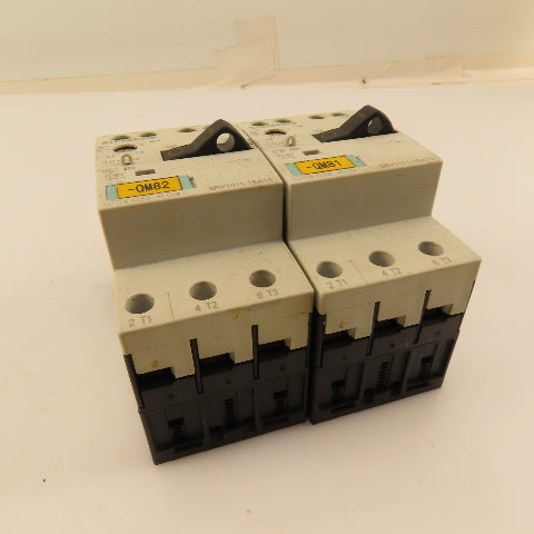 Siemens 3RV1011-1EA10 Manual Motor Starter Overload 400V 3Ph 2.8-4A Trip Lot/2