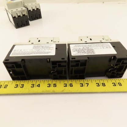 Siemens 3RV1011-1CA10 600V 3Ph Motor Starter Overload Breaker Mixed Lot Of 4
