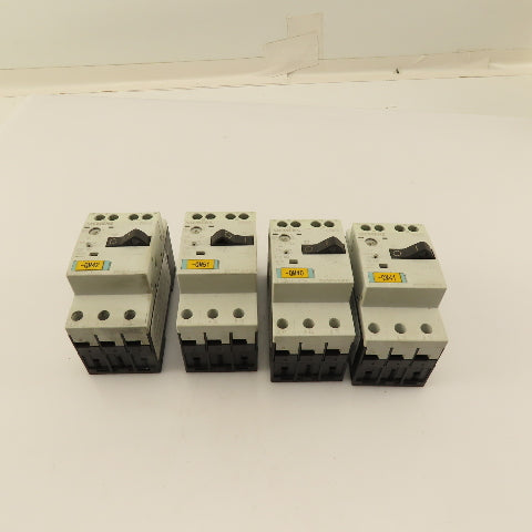 Siemens 3RV1011-1CA10 600V 3Ph Motor Starter Overload Breaker Mixed Lot Of 4