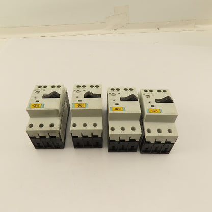 Siemens 3RV1011-1CA10 600V 3Ph Motor Starter Overload Breaker Mixed Lot Of 4