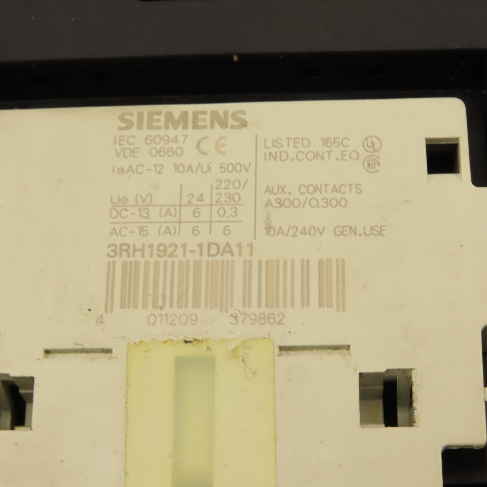 Siemens 3RT1054-1AF36 140A 600V Contactor Relay 110-127V Coil AC/DC