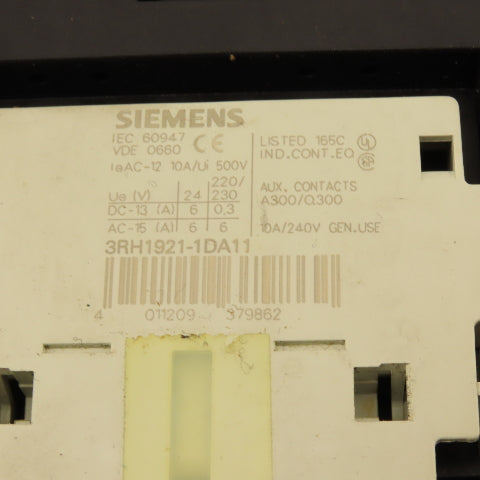 Siemens 3RT1054-1AF36 140A 600V Contactor Relay 110-127V Coil AC/DC