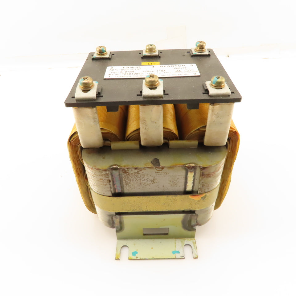 Fanuc A81L-0001-0157 110A 3Ph 0.07mH Line Reactor