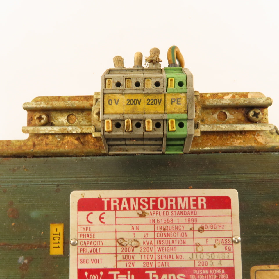 Jeil Trans Type AN 200/220V Pri 100-110/12-28V Output 1.85kVa Transformer