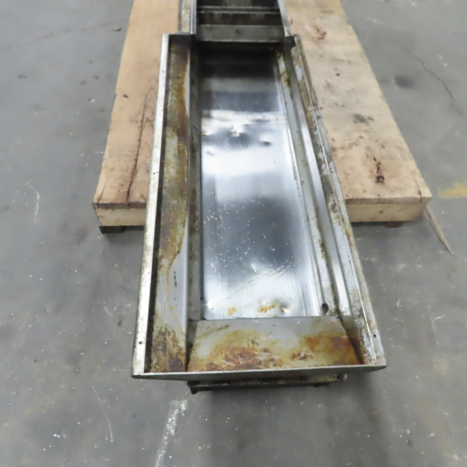 Hennig KMM-0530-00 116" Magnetic Incline Chip Conveyor 10" Belt 59" Disc 3Ph
