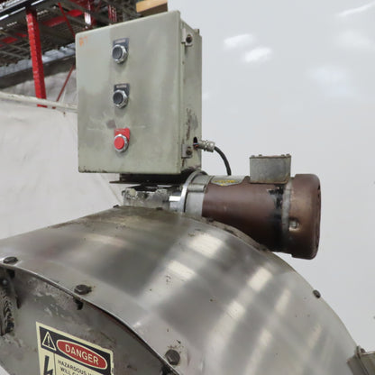 Hennig KMM-0530-00 116" Magnetic Incline Chip Conveyor 10" Belt 59" Disc 3Ph