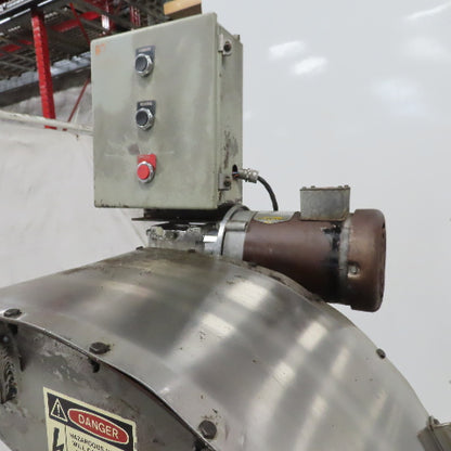 Hennig KMM-0530-00 116" Magnetic Incline Chip Conveyor 10" Belt 59" Disc 3Ph
