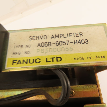 Fanuc A06B-6057-H403 A16B-1200-0670/04A Servo Amplifier