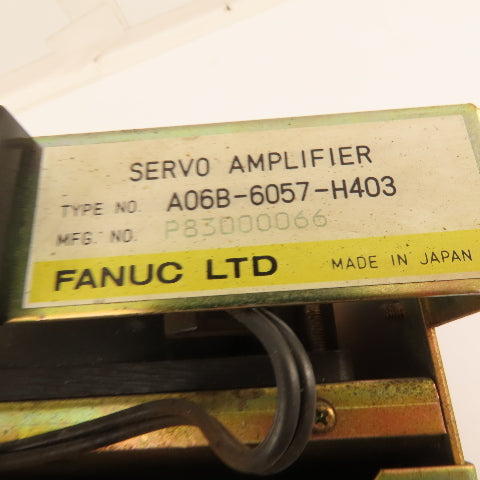 Fanuc A06B-6057-H403 A16B-1200-0670/04A Servo Amplifier