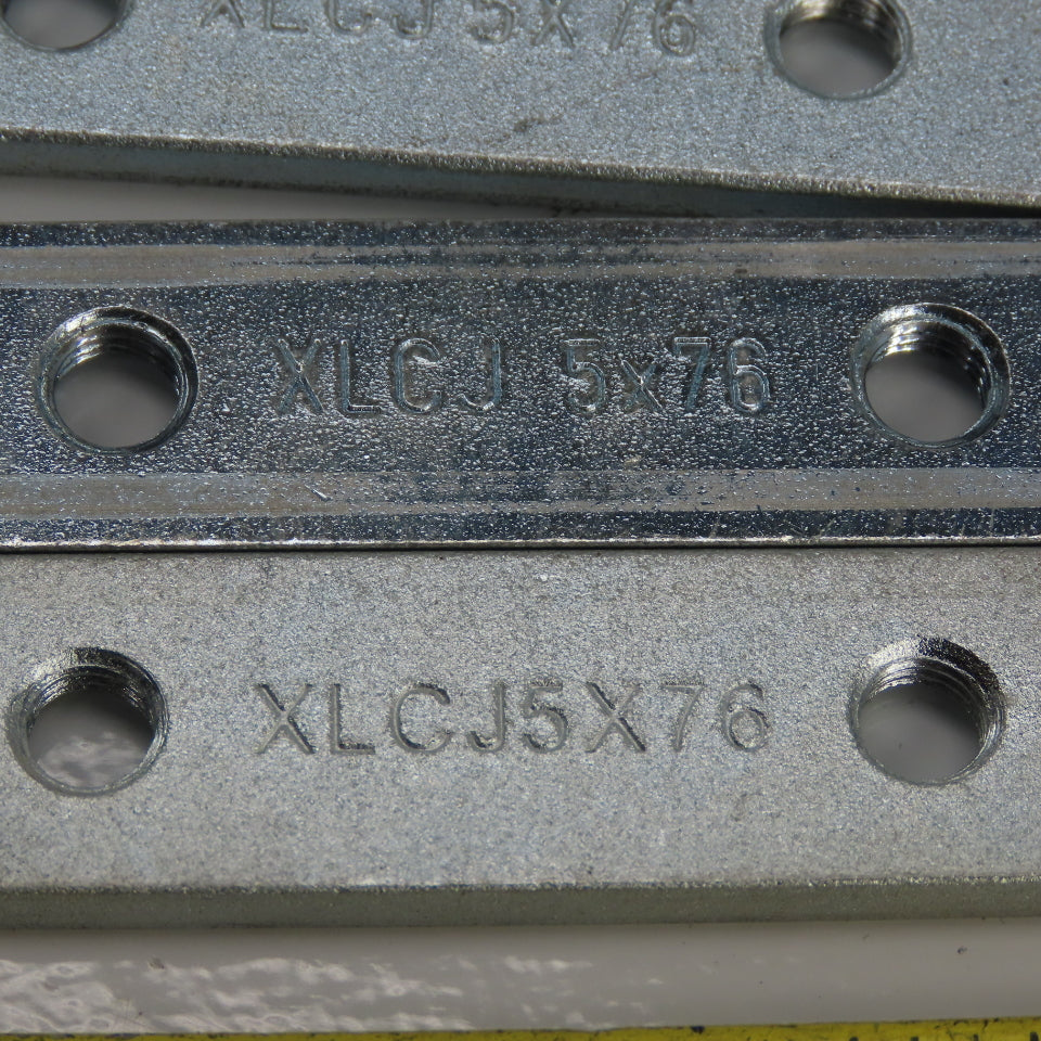Flex-Link XLCJ 5X76 Streel Connecting Strip M8X1.25 Thread  Lot of 6