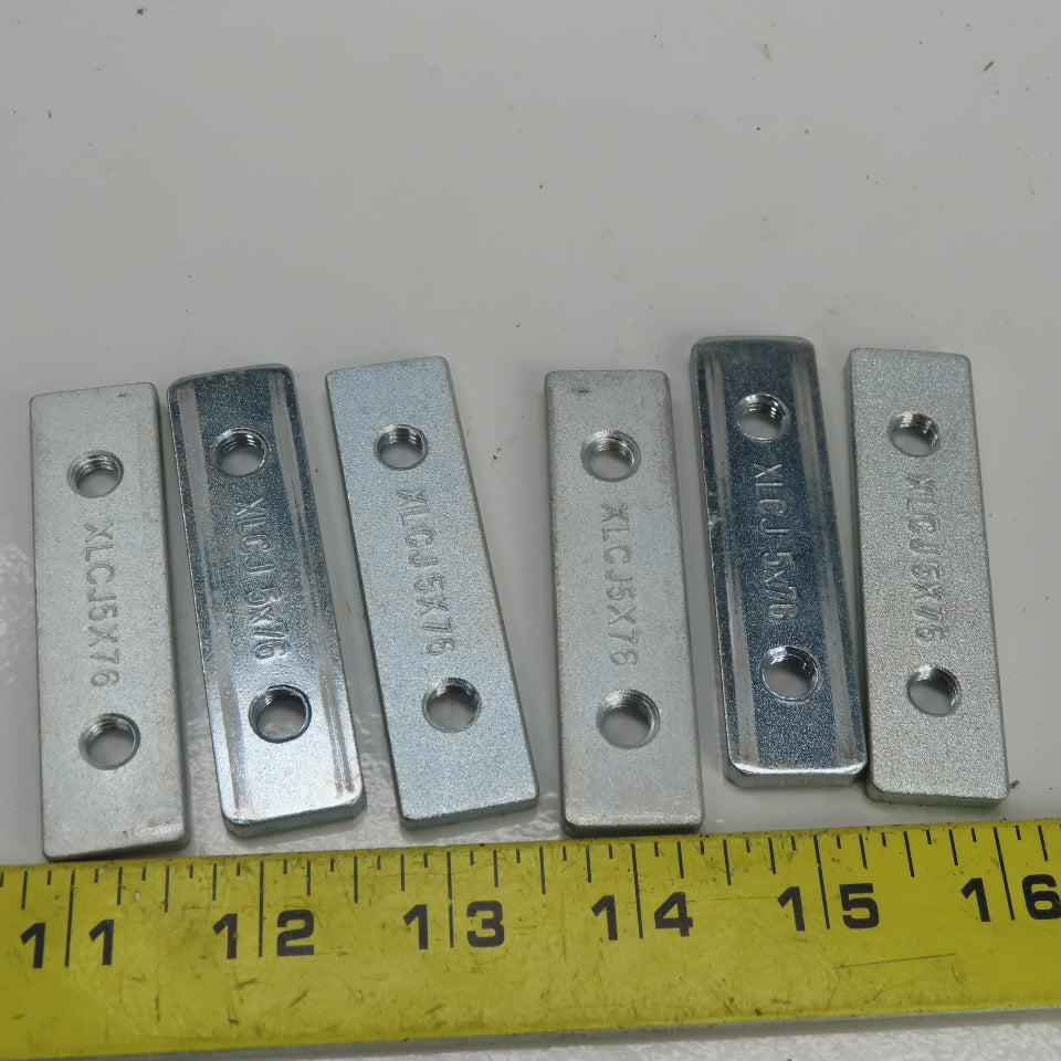 Flex-Link XLCJ 5X76 Streel Connecting Strip M8X1.25 Thread  Lot of 6