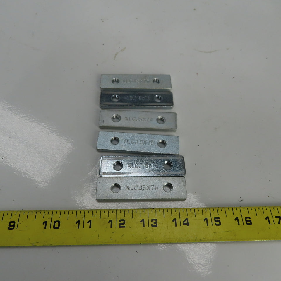 Flex-Link XLCJ 5X76 Streel Connecting Strip M8X1.25 Thread  Lot of 6
