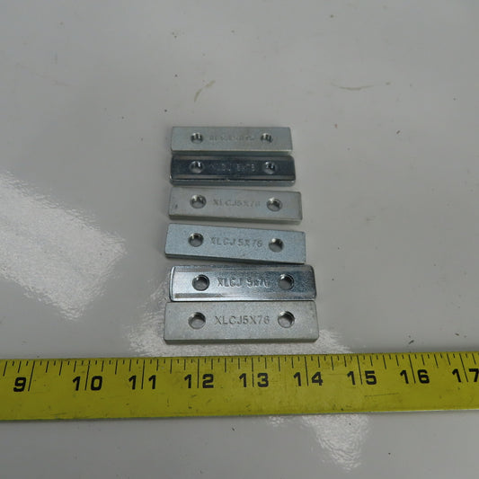Flex-Link XLCJ 5X76 Streel Connecting Strip M8X1.25 Thread  Lot of 6