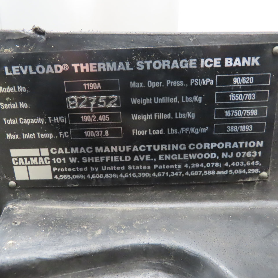 Trane Calmac 1190A IceBank Thermal Energy Storage Tank