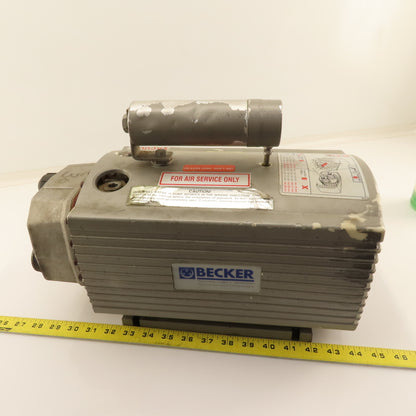 Becker WB80B4STP 0.66kW 1630RPM 1Ph Rotary Vane Vacuum Pump