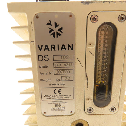 Varian DS102 949-9315 Dual Stage Rotary Vane Pump 208-230/460 .45/.55kW Tested