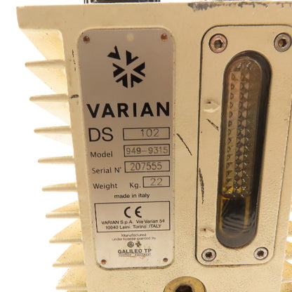 Varian DS102 949-9315 Dual Stage Rotary Vane Pump 208-230/460 .45/.55kW Tested