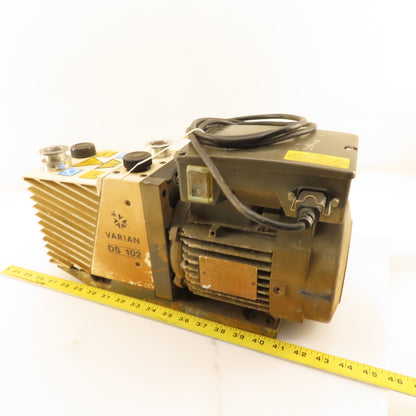 Varian DS102 949-9315 Dual Stage Rotary Vane Pump 208-230/460 .45/.55kW Tested