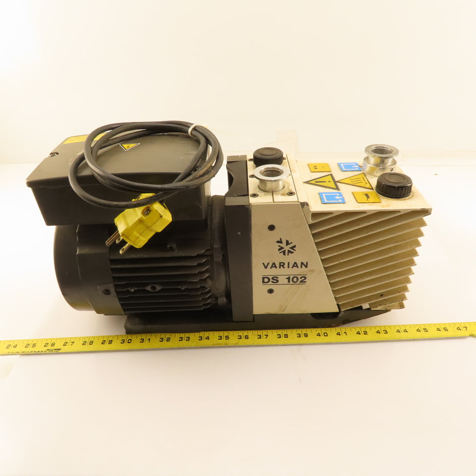 Varian DS102 949-9315 Dual Stage Rotary Vane Pump 208-230/460 .45/.55kW Tested