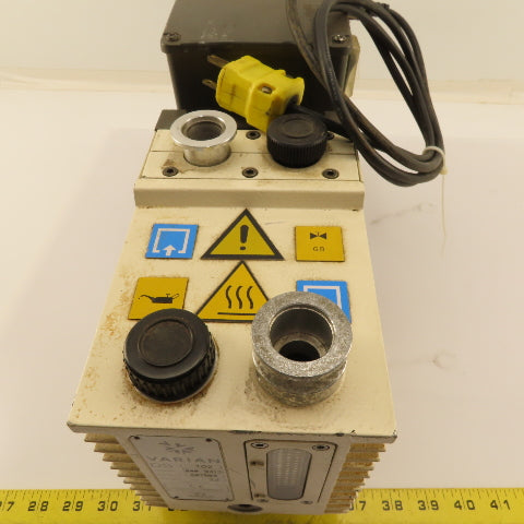Varian DS102 949-9315 Dual Stage Rotary Vane Pump 208-230/460 .45/.55kW Tested