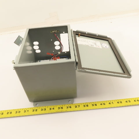 Hoffman A8066CH 8" x 6" x 6" Type 12,13 Electrical Enclosure Box W/ Back Plate