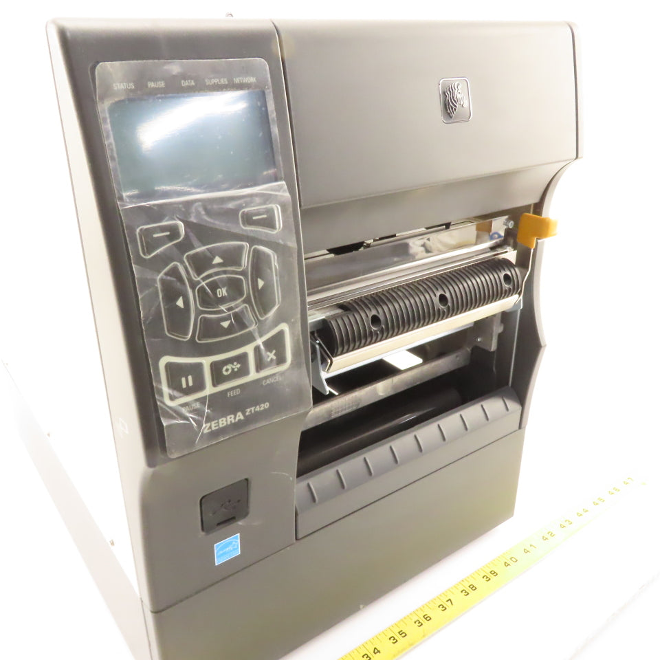 Zebra ZT420 ZT41063-T410000Z Thermal Transfer Label Maker 100-240VAC