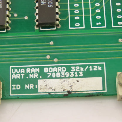 UVA 70839313 Uvamatic 10MD RAM Circuit Board 32k/12k