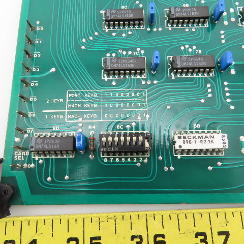 UVA 75282M Uvamatic 10MD Keyboard Interface 70075282 REV O Circuit Board