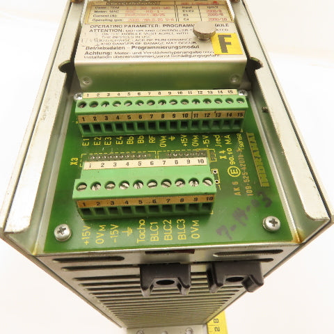 Indramat TDM 1.2-030-300WO MOD1/0X06-050 AC Servo Drive 90C-KD-1 2000RPM