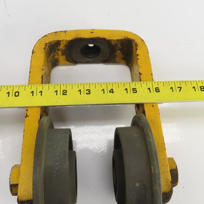 Unmarked Manual Push-Pull Hoist Trolley For 3-1/2" Beam